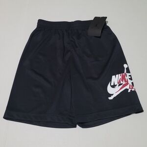 Nike Boy's Black Athletic Shorts with Logo